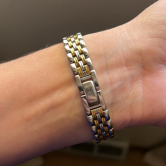 Seiko gold and silver watch with date display. - Picture 3 of 12